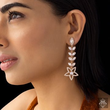EYRA Earrings Anti-Tarnish Crystal Danglers