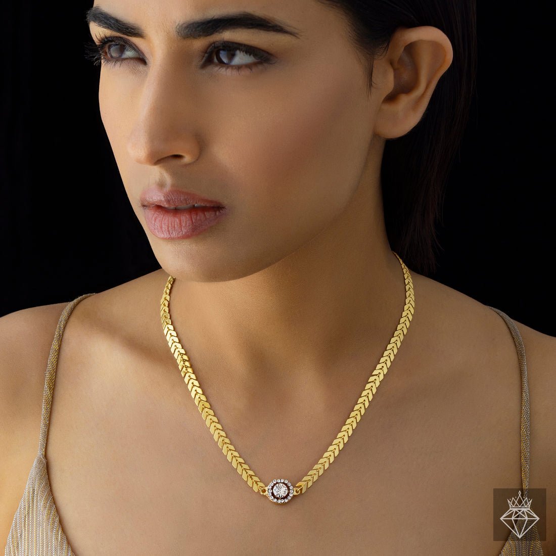 EYRA Necklace Anti-Tarnish Solitaire Pendant