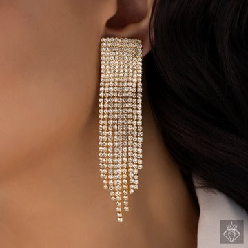 EYRA Earrings Anti-Tarnish Crystal Danglers