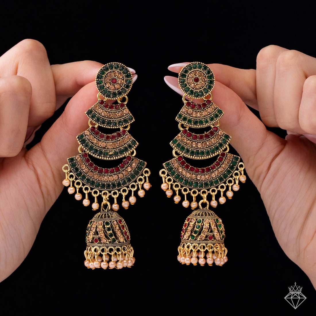 EYRA Earrings  Anti-Tarnish Dangler Jhumki with Pearls