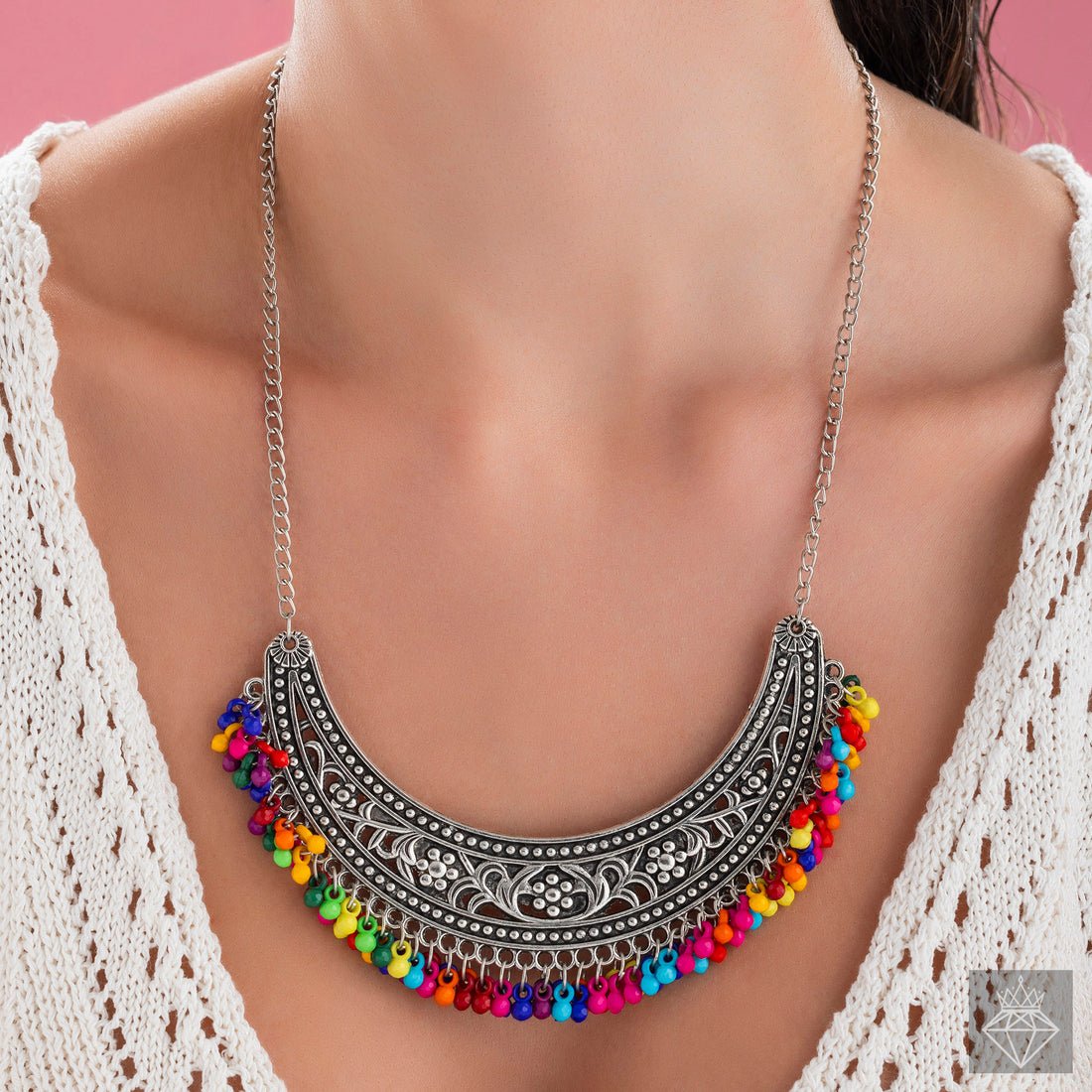 EYRA Necklace Anti-Tarnish Vintage Set With Earrings
