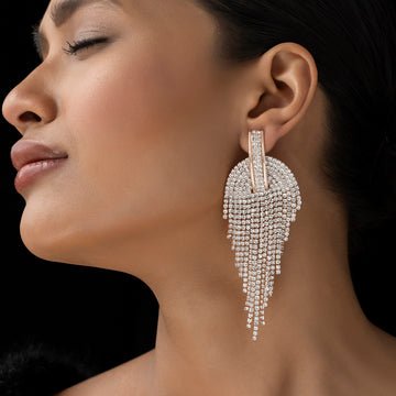 EYRA Earrings Anti-Tarnish Crystal Danglers