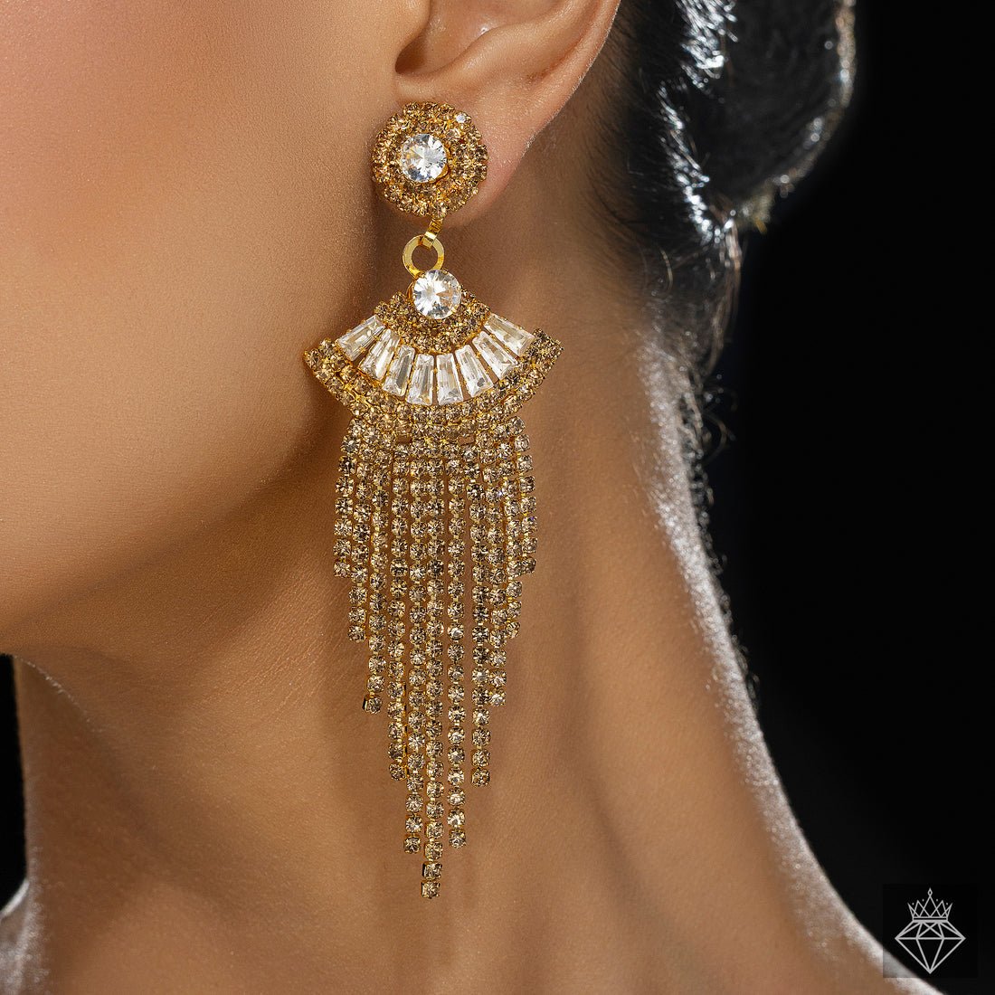 EYRA Earrings Anti-Tarnish Crystal Danglers