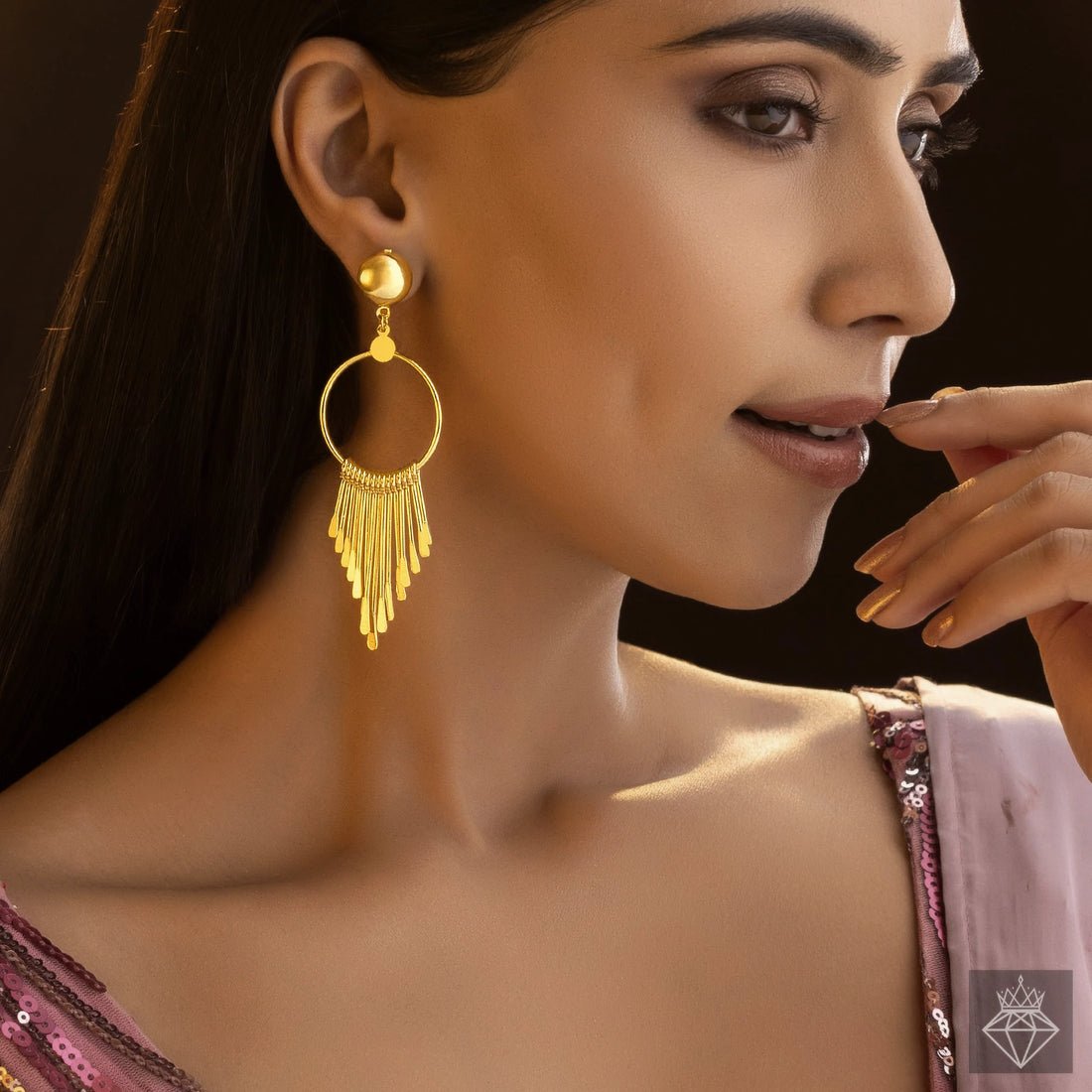 EYRA Earrings Anti-Tarnish Dangling Bars Danglers