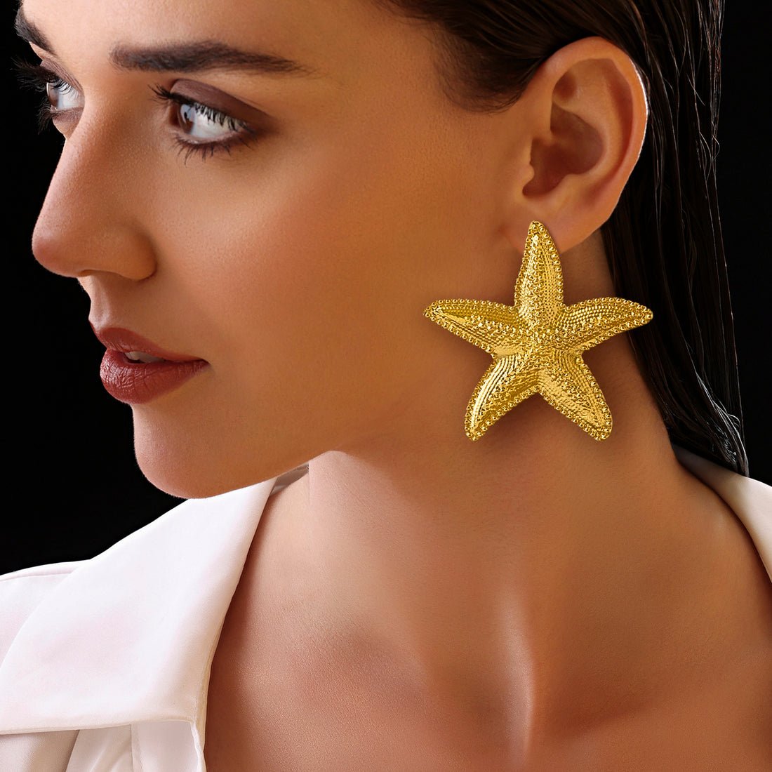 EYRA Earrings Anti-Tarnish Gold Plated Star Studs