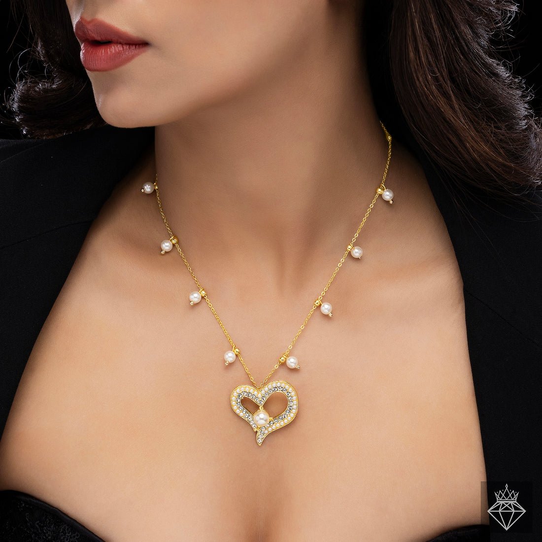 EYRA Necklace Anti-Tarnish Crystal Heart