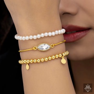 EYRA Bracelet Anti-Tarnish Triple Layer (Adjustable Size)