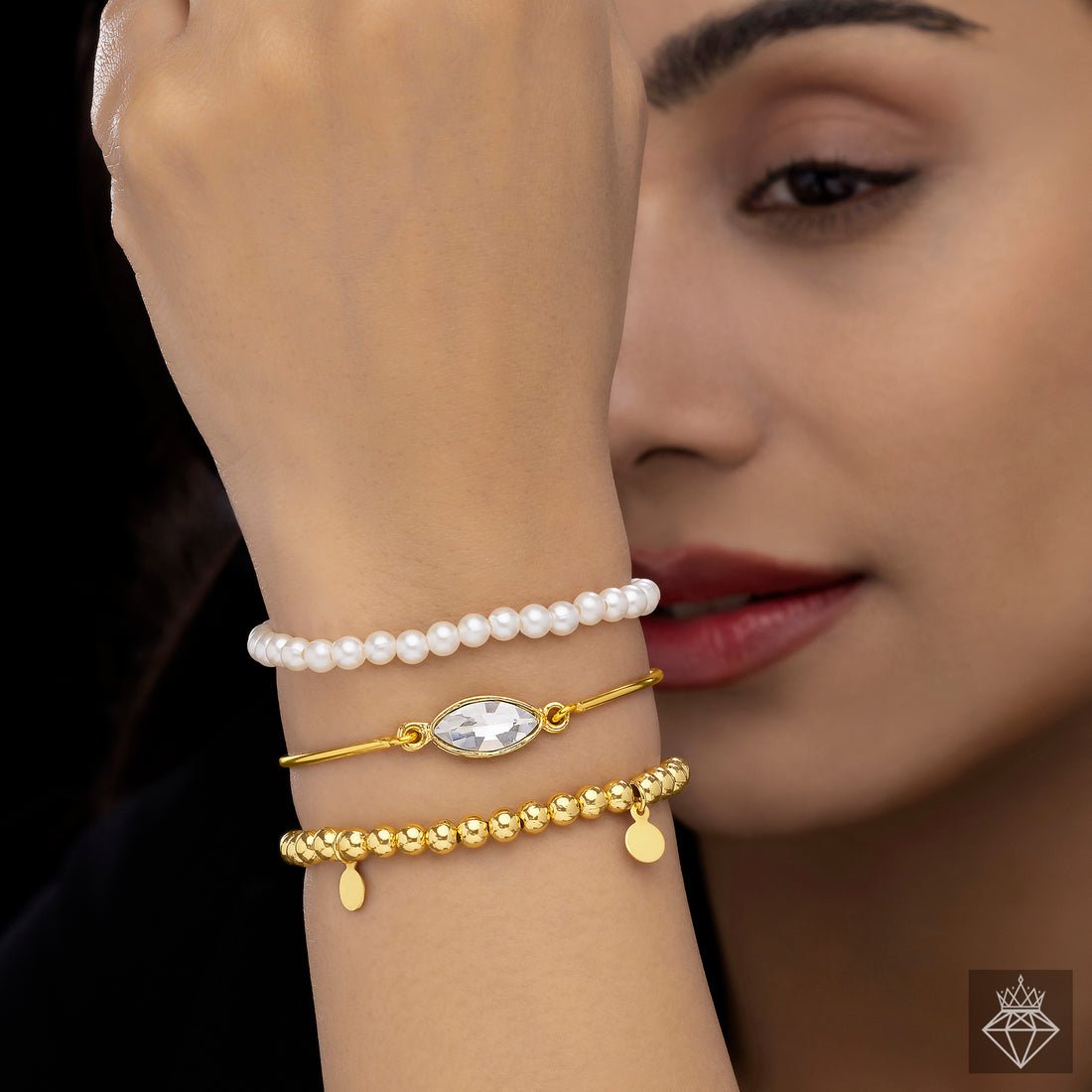 EYRA Bracelet Anti-Tarnish Triple Layer (Adjustable Size)
