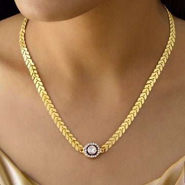 EYRA Necklace Anti-Tarnish Solitaire Pendant