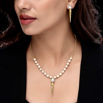 EYRA Necklace Anti-Tarnish Set With Earrings