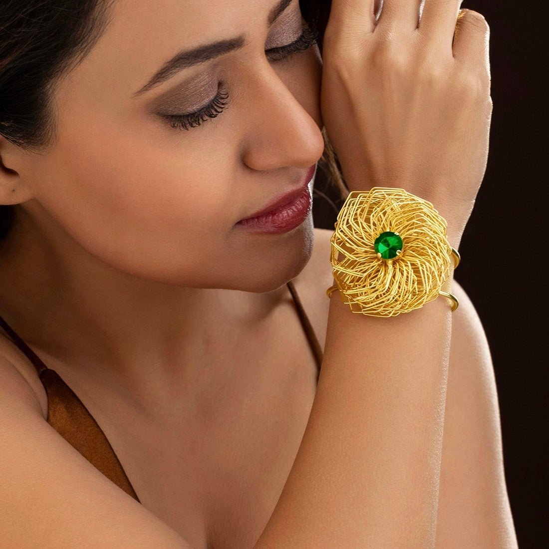 EYRA Bracelet Golden Nest Emerald