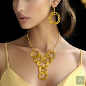 EYRA Necklace Anti-Tarnish Set With Earrings