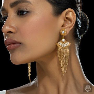 EYRA Earrings Anti-Tarnish Crystal Danglers
