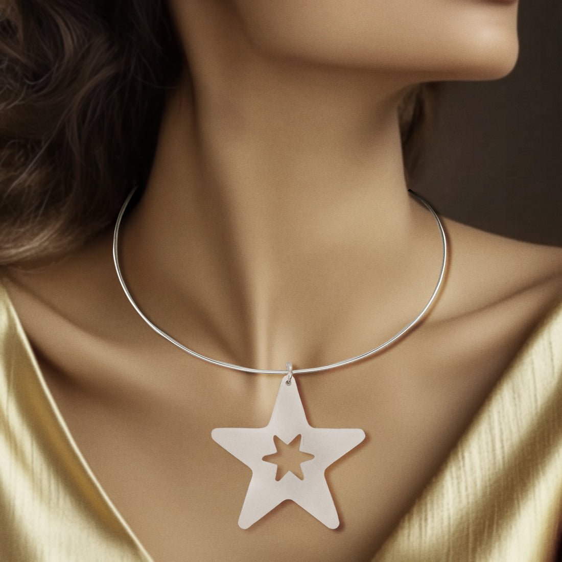 EYRA Necklace Anti-Tarnish Star Set With Earrings